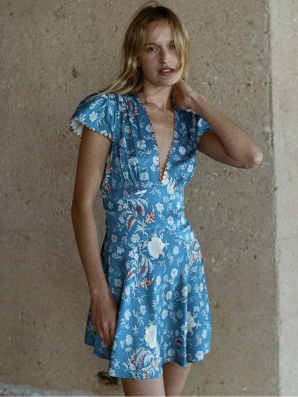 Doen Dianne Dress in Azure NWT